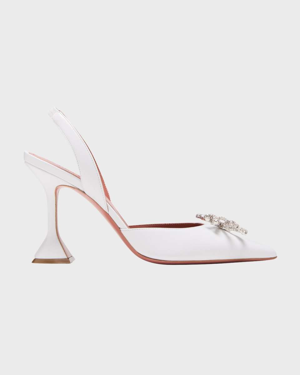 Rosie Napa Crystal Bow Halter Pumps